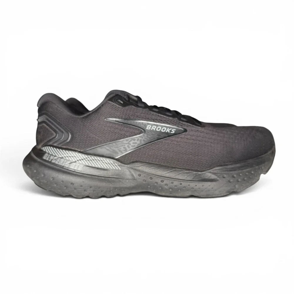 Brooks Glycerin GTS 21 Shoes Mens 8 EE Wide(2E) Triple Black Running 1104202E020